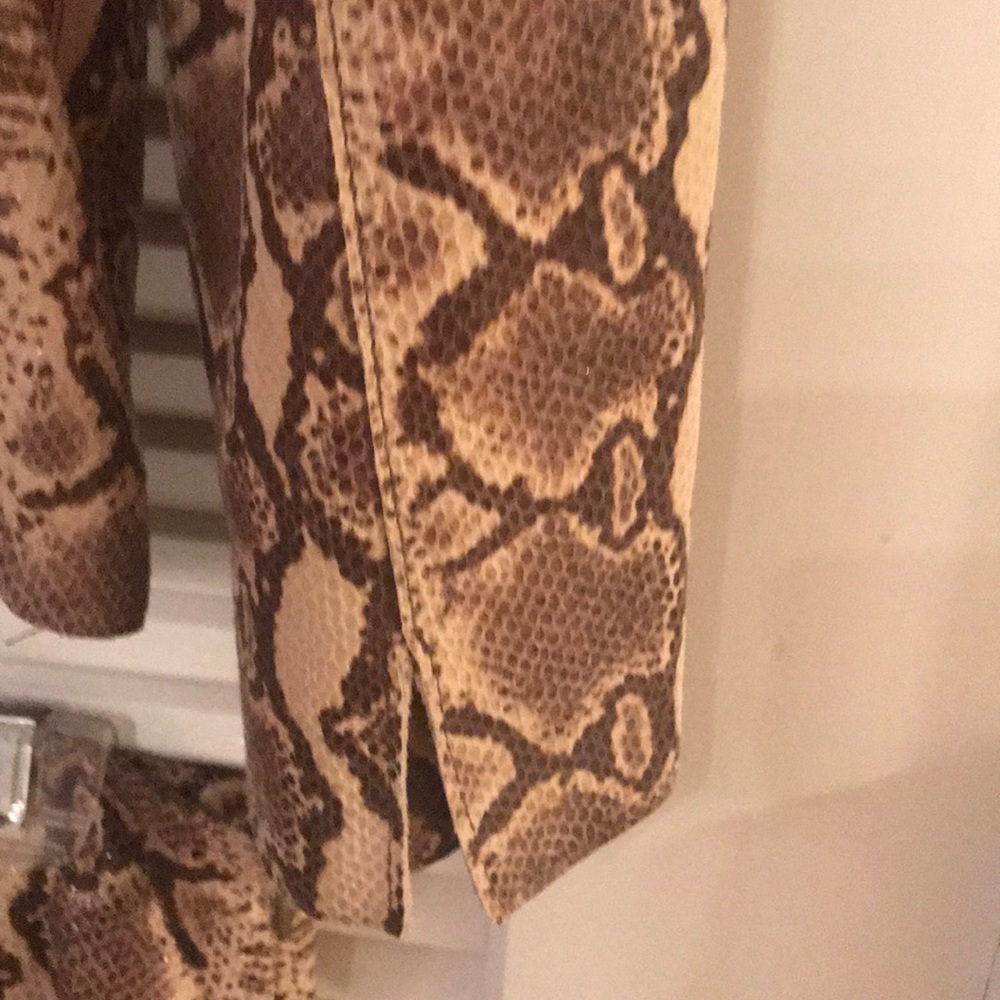 Leather Python Print Suit - image 7